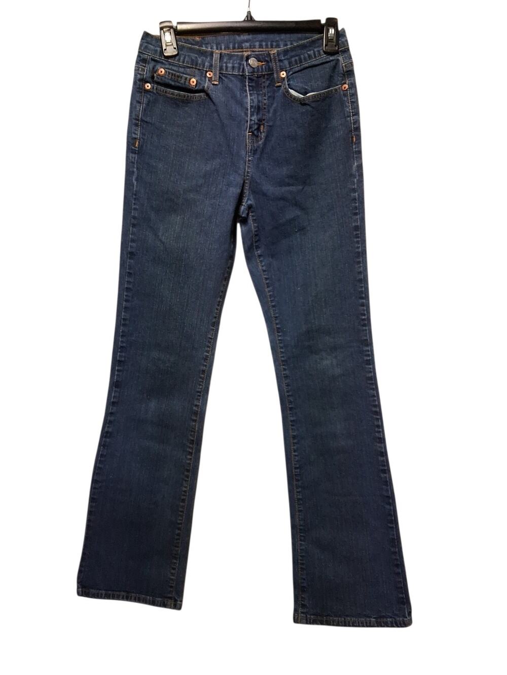 Ralph Lauren Polo Jeans Dark Denim Blue Stretch Saturday Bootcut size 26 in VTG